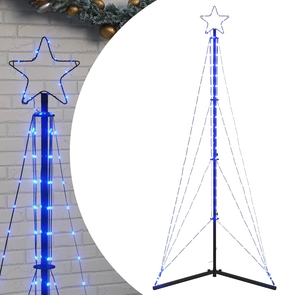 vidaXL Choinka LED 363 diody LED Niebieski 182 cm