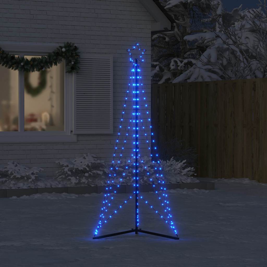 vidaXL Choinka LED 363 diody LED Niebieski 182 cm