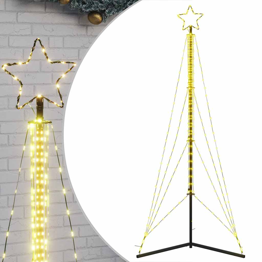 vidaXL Choinka LED 483 LEDs Ciepła biel 240 cm