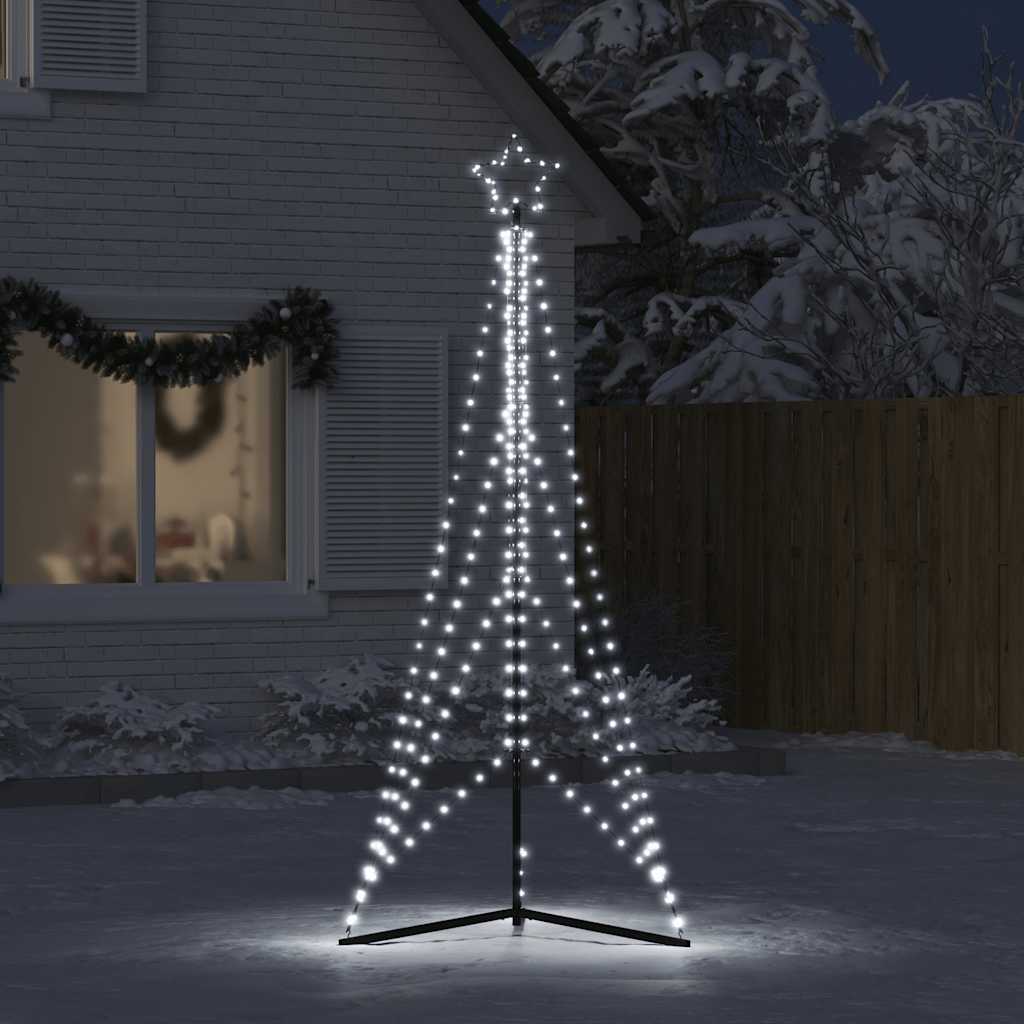 vidaXL Choinka LED 483 diody LED Zimna biel 240 cm