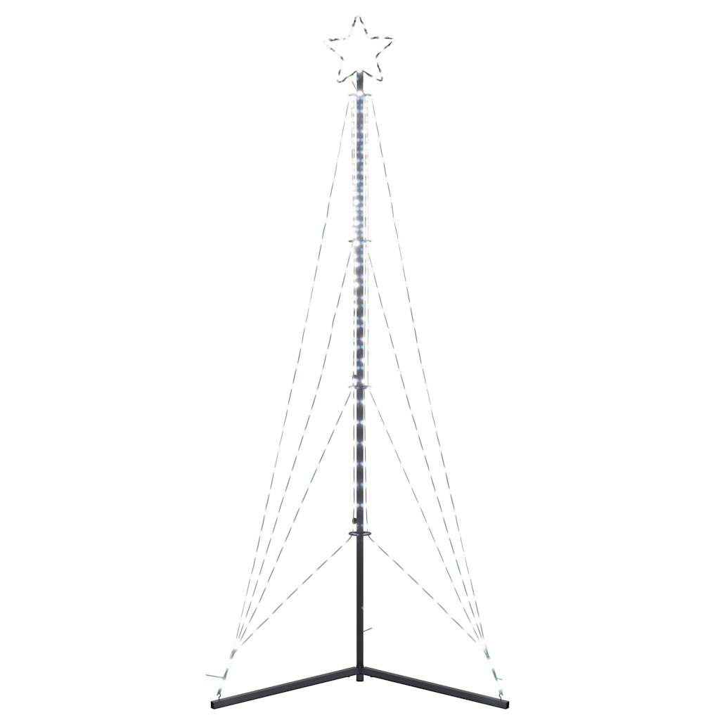 vidaXL Choinka LED 483 diody LED Zimna biel 240 cm
