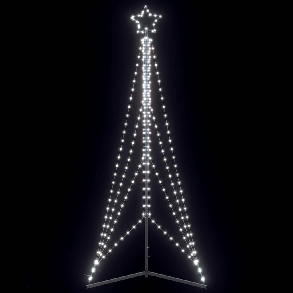 vidaXL Choinka LED 483 diody LED Zimna biel 240 cm