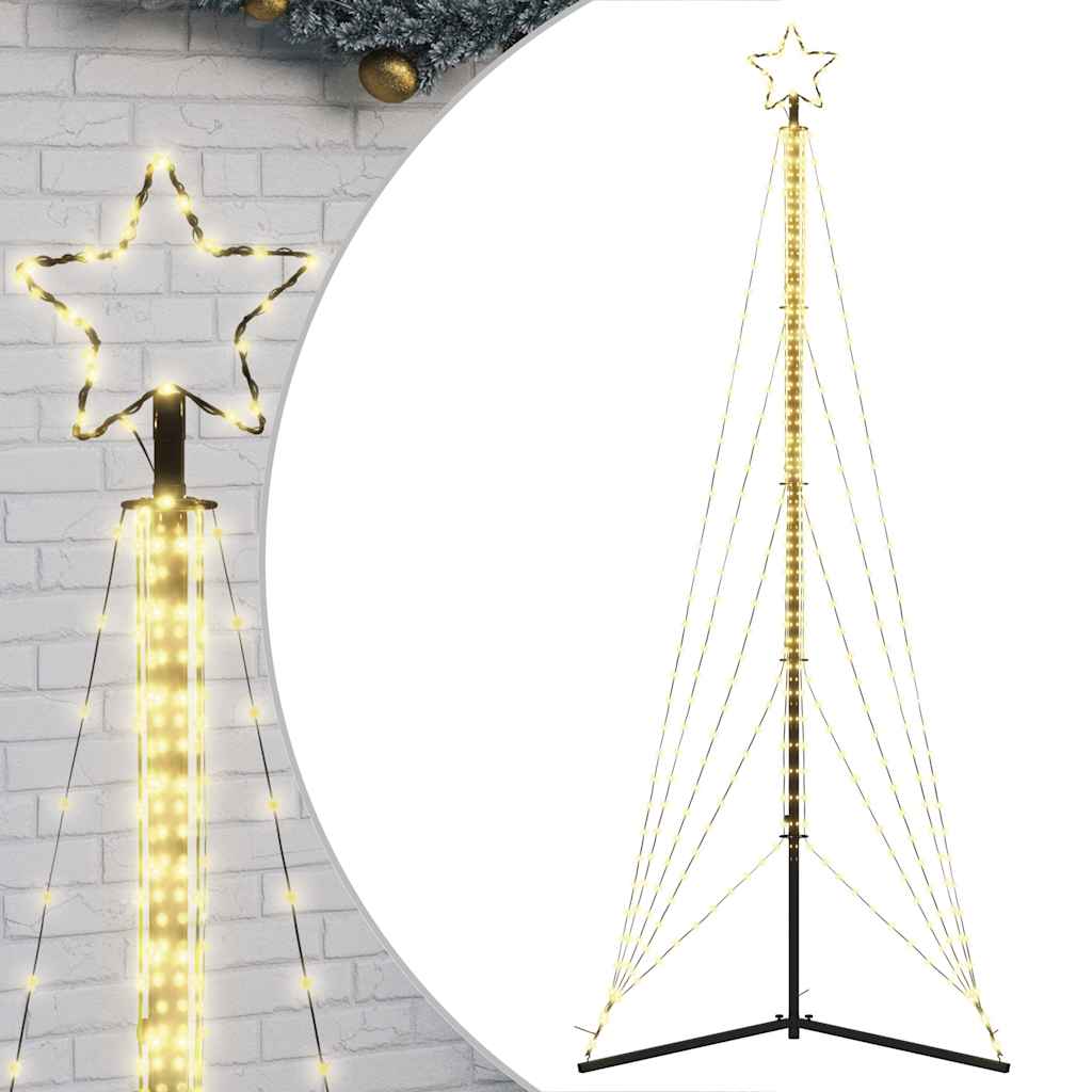 vidaXL Choinka LED 525 LEDs Ciepła biel 302 cm