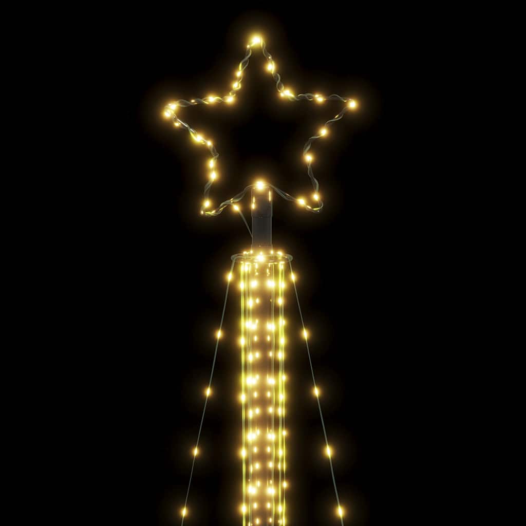 vidaXL Choinka LED 525 LEDs Ciepła biel 302 cm