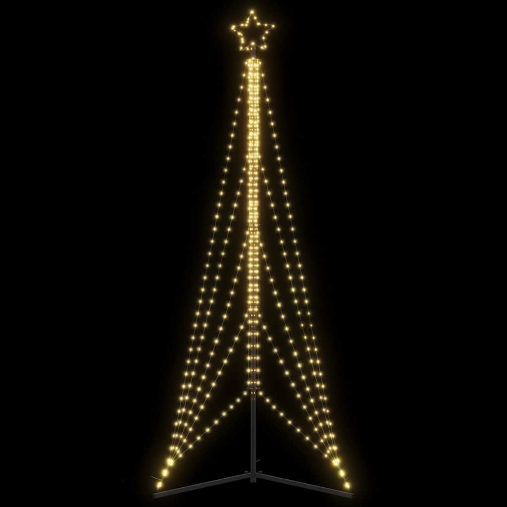 vidaXL Choinka LED 525 LEDs Ciepła biel 302 cm