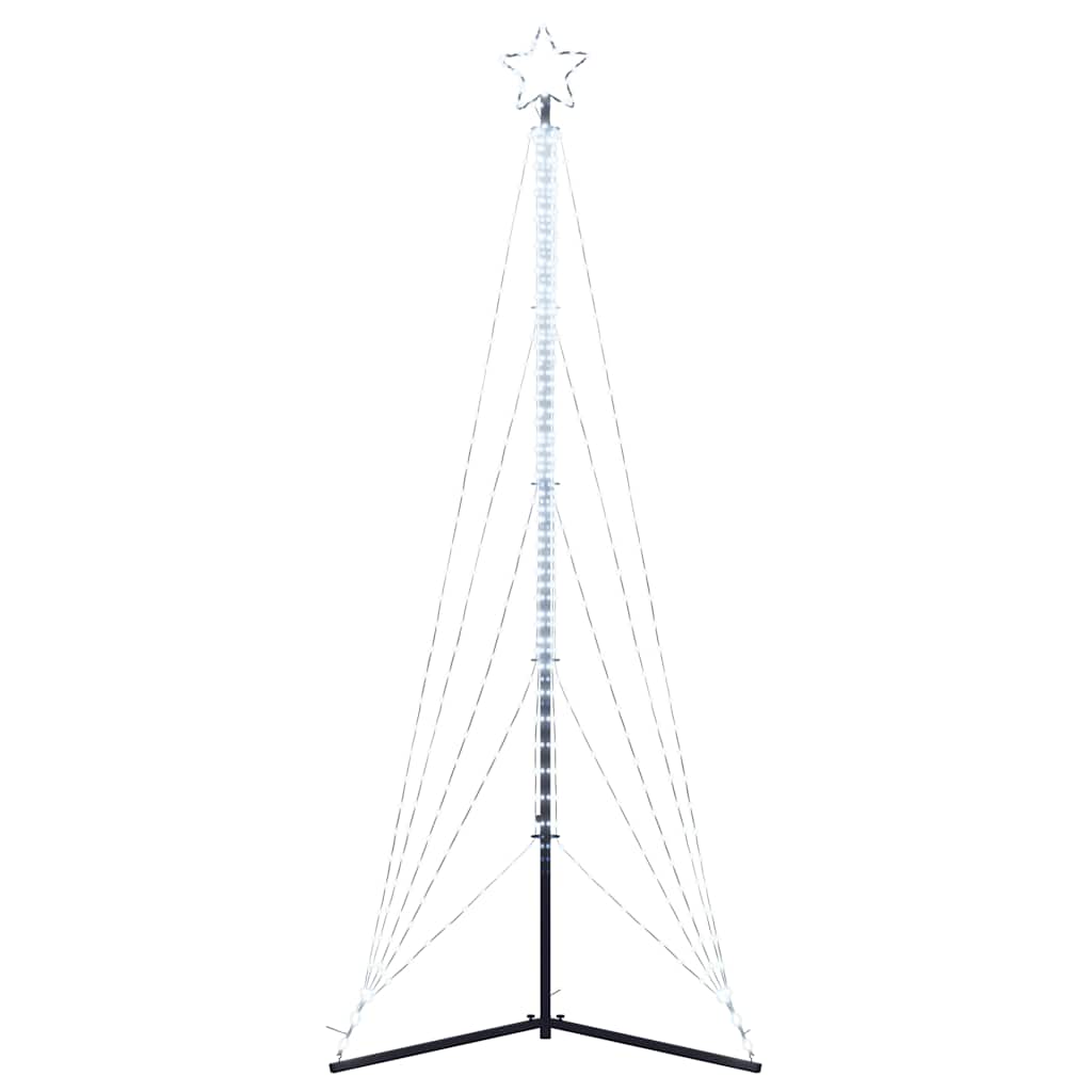 vidaXL Choinka LED 525 diod LED Zimna biel 302 cm