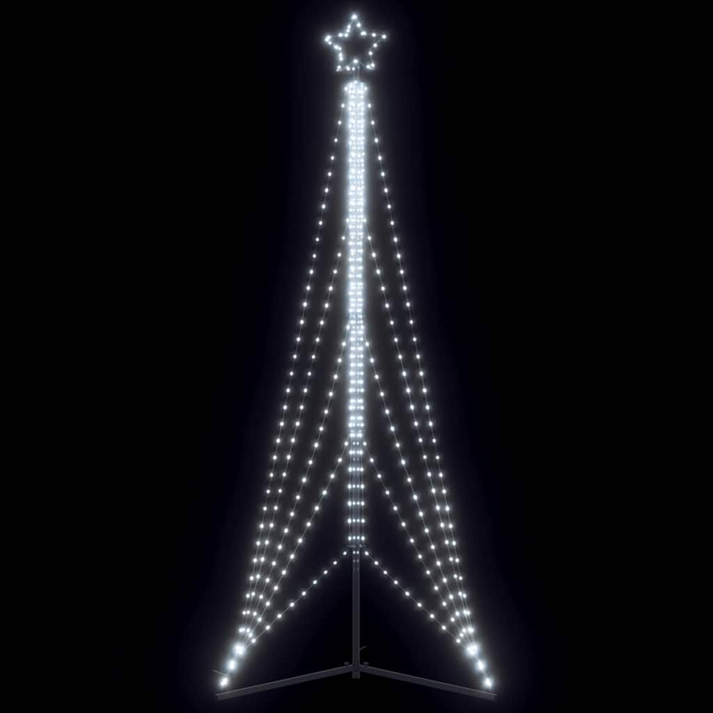 vidaXL Choinka LED 525 diod LED Zimna biel 302 cm