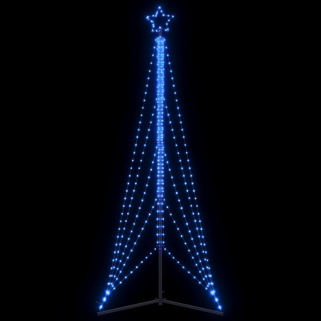 vidaXL Choinka LED 525 diod LED Niebieski 302 cm