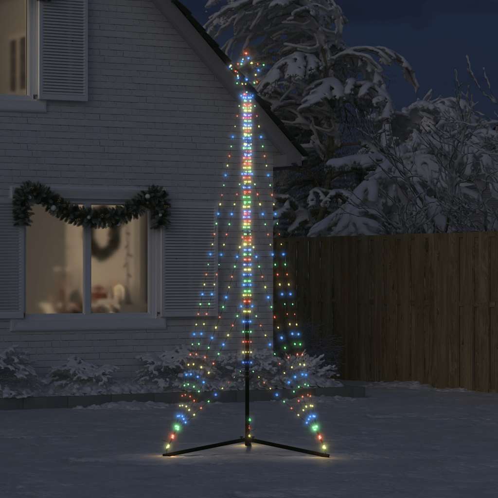 vidaXL Choinka LED 525 diod LED Kolorowa 302 cm