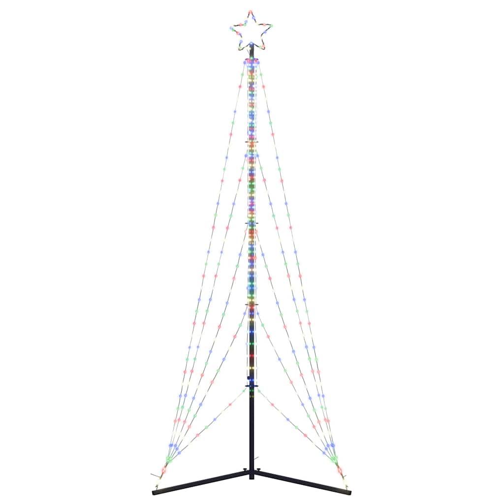 vidaXL Choinka LED 525 diod LED Kolorowa 302 cm