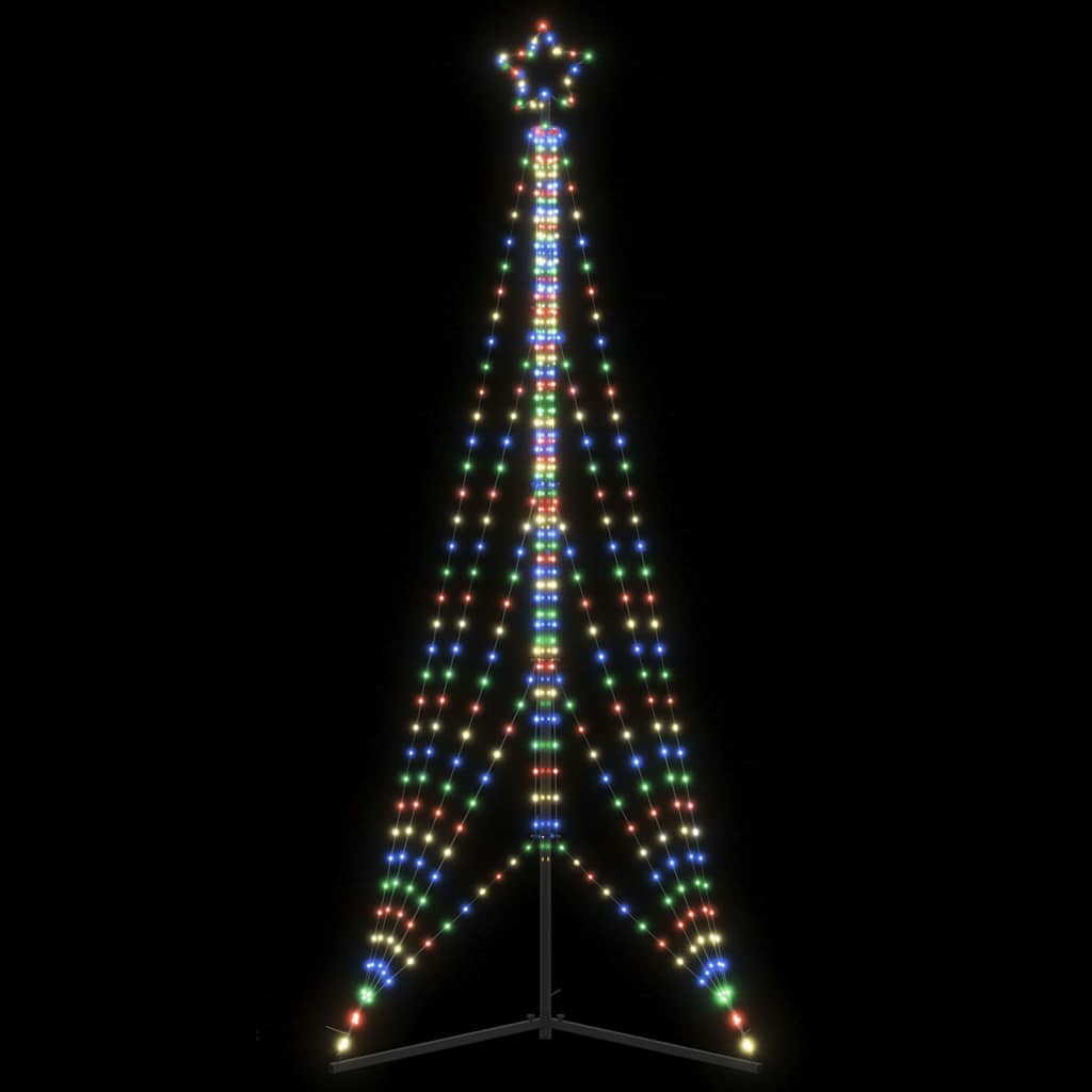 vidaXL Choinka LED 525 diod LED Kolorowa 302 cm