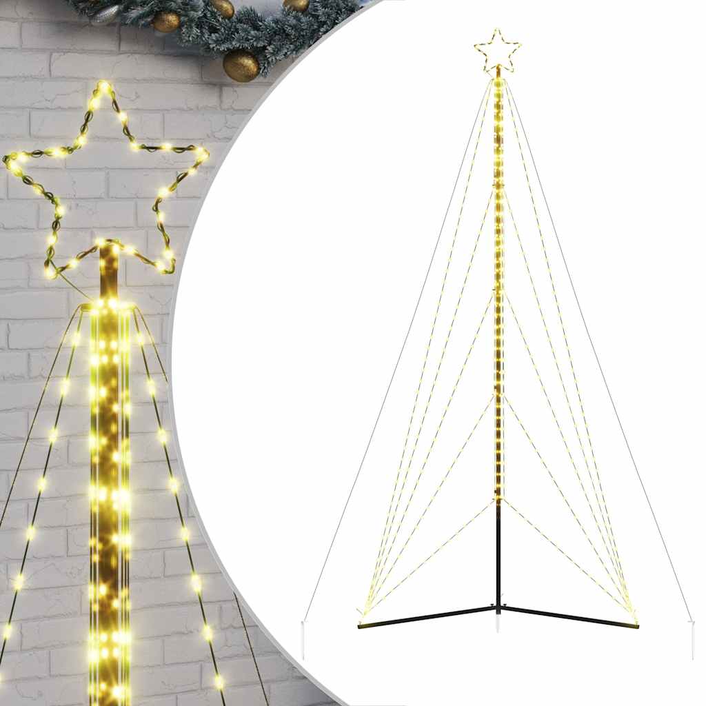 vidaXL Choinka LED 615 LEDs Ciepła biel 404,5 cm