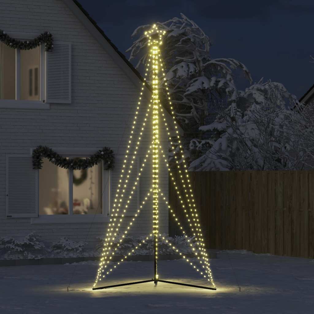vidaXL Choinka LED 615 LEDs Ciepła biel 404,5 cm