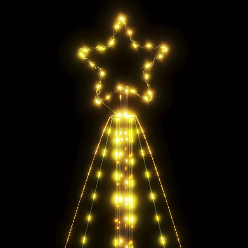 vidaXL Choinka LED 615 LEDs Ciepła biel 404,5 cm