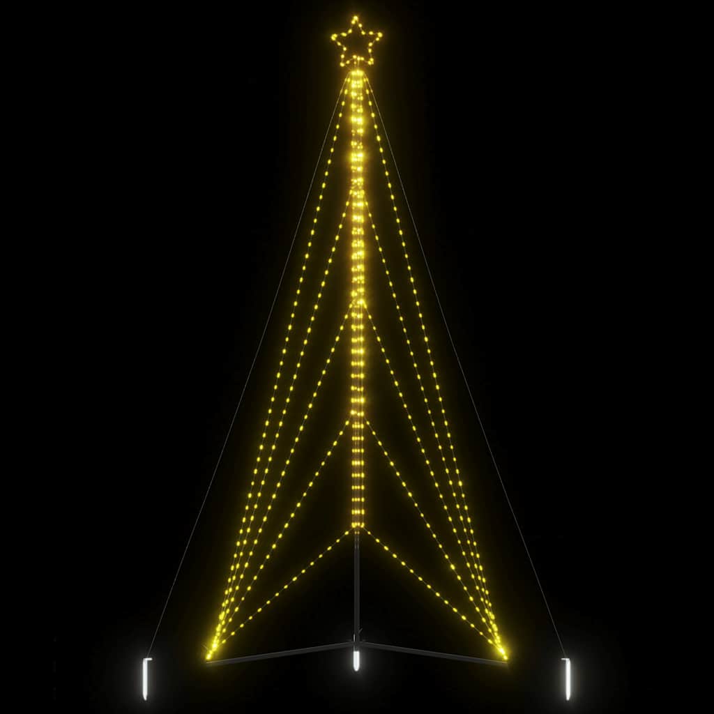 vidaXL Choinka LED 615 LEDs Ciepła biel 404,5 cm
