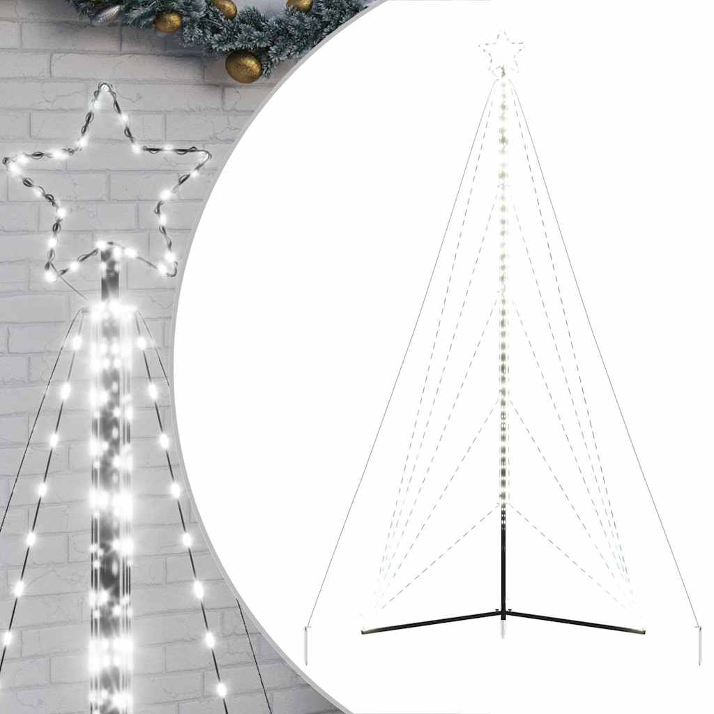 vidaXL Choinka LED 615 LED Zimna biel 404,5 cm