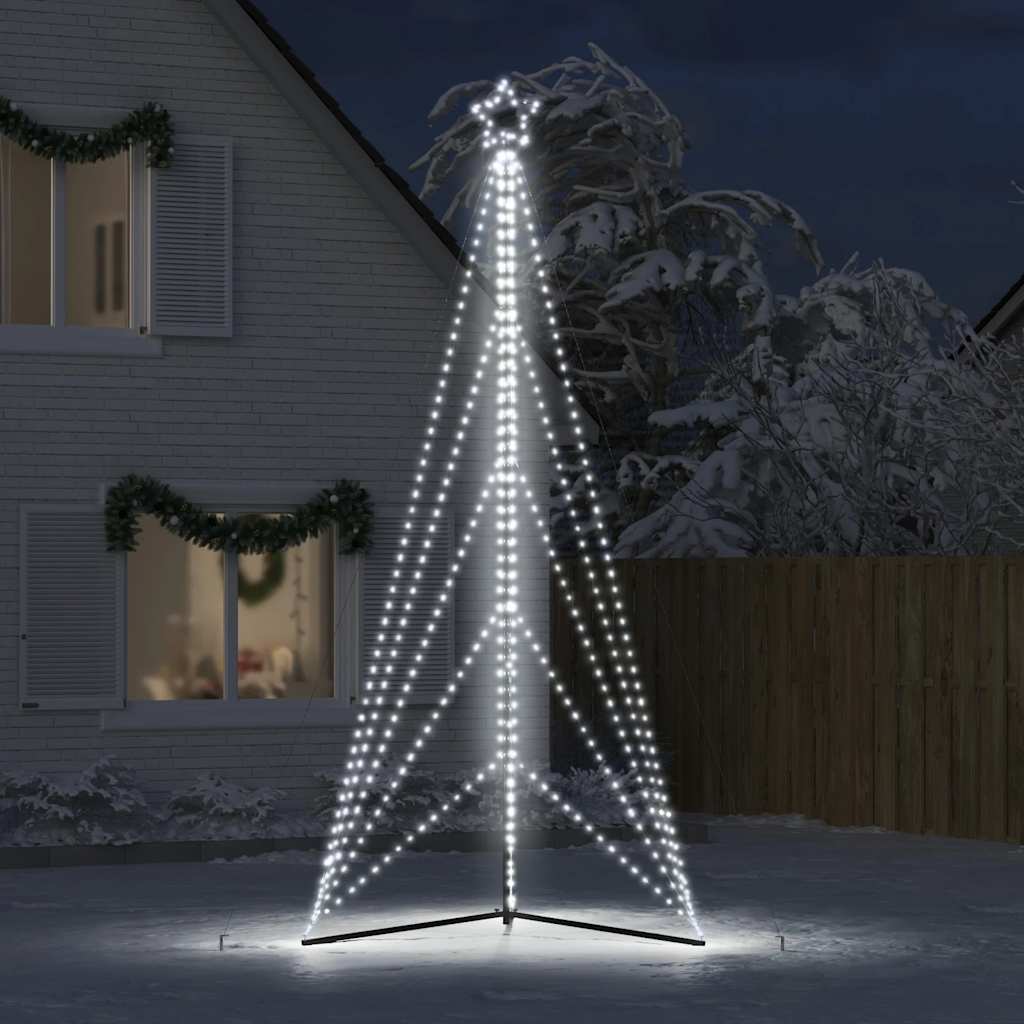 vidaXL Choinka LED 615 LED Zimna biel 404,5 cm