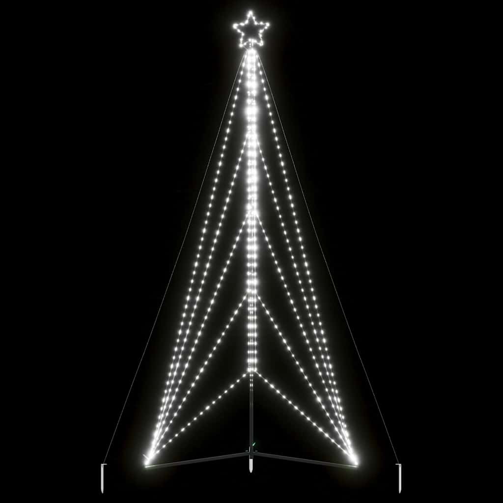 vidaXL Choinka LED 615 LED Zimna biel 404,5 cm