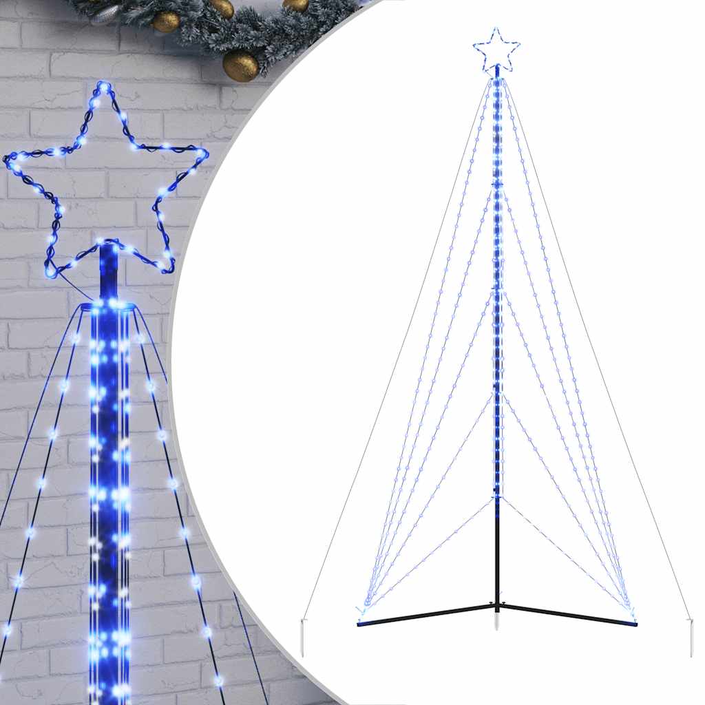vidaXL Choinka LED 615 LED Niebieski 404,5 cm