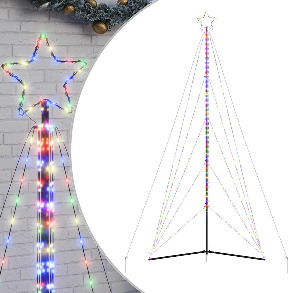 vidaXL Choinka LED 615 LED Kolorowa 404,5 cm