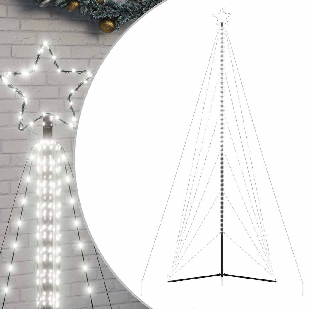 vidaXL Choinka LED 861 LED Zimna biel 478 cm