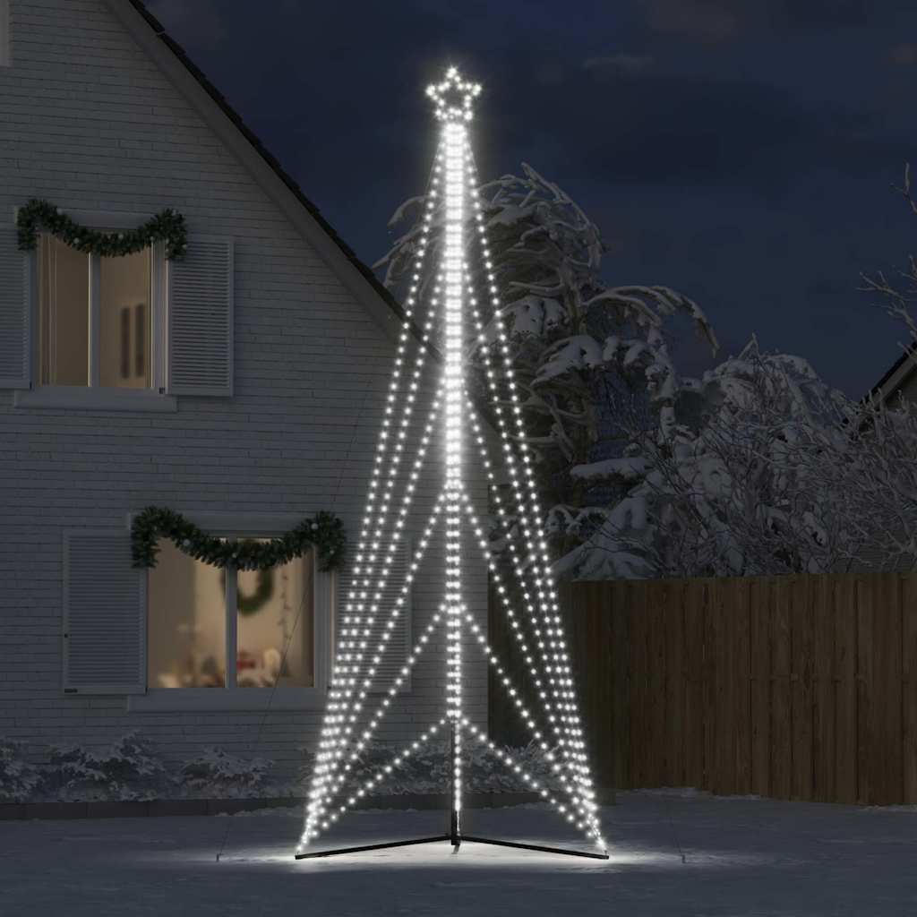 vidaXL Choinka LED 861 LED Zimna biel 478 cm