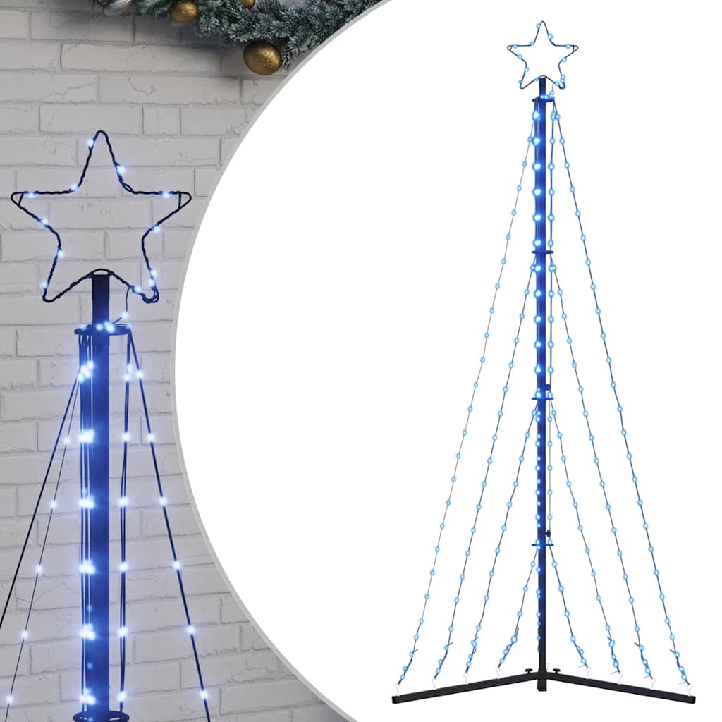 vidaXL Choinka LED 339 diod LED Niebieski 187 cm