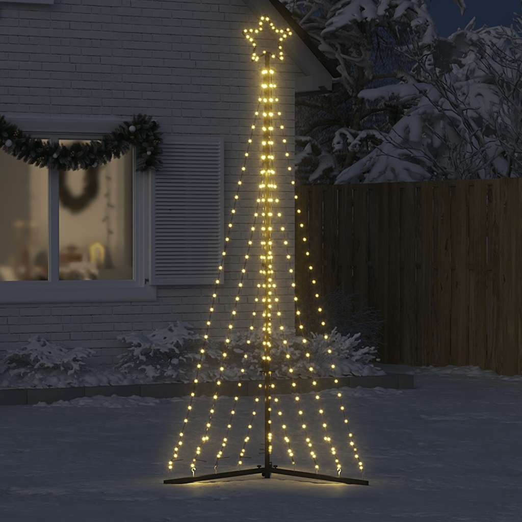 vidaXL Choinka LED 447 LEDs Ciepła biel 250 cm