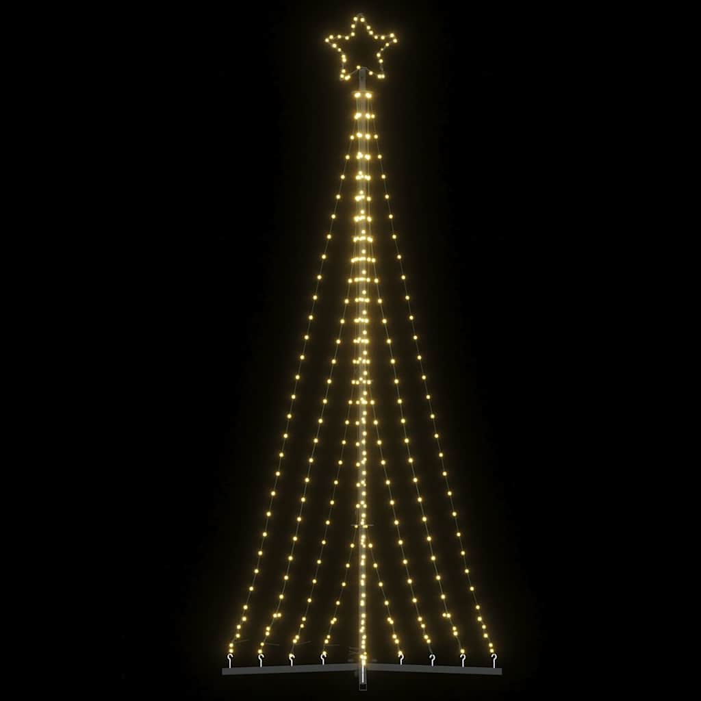 vidaXL Choinka LED 447 LEDs Ciepła biel 250 cm