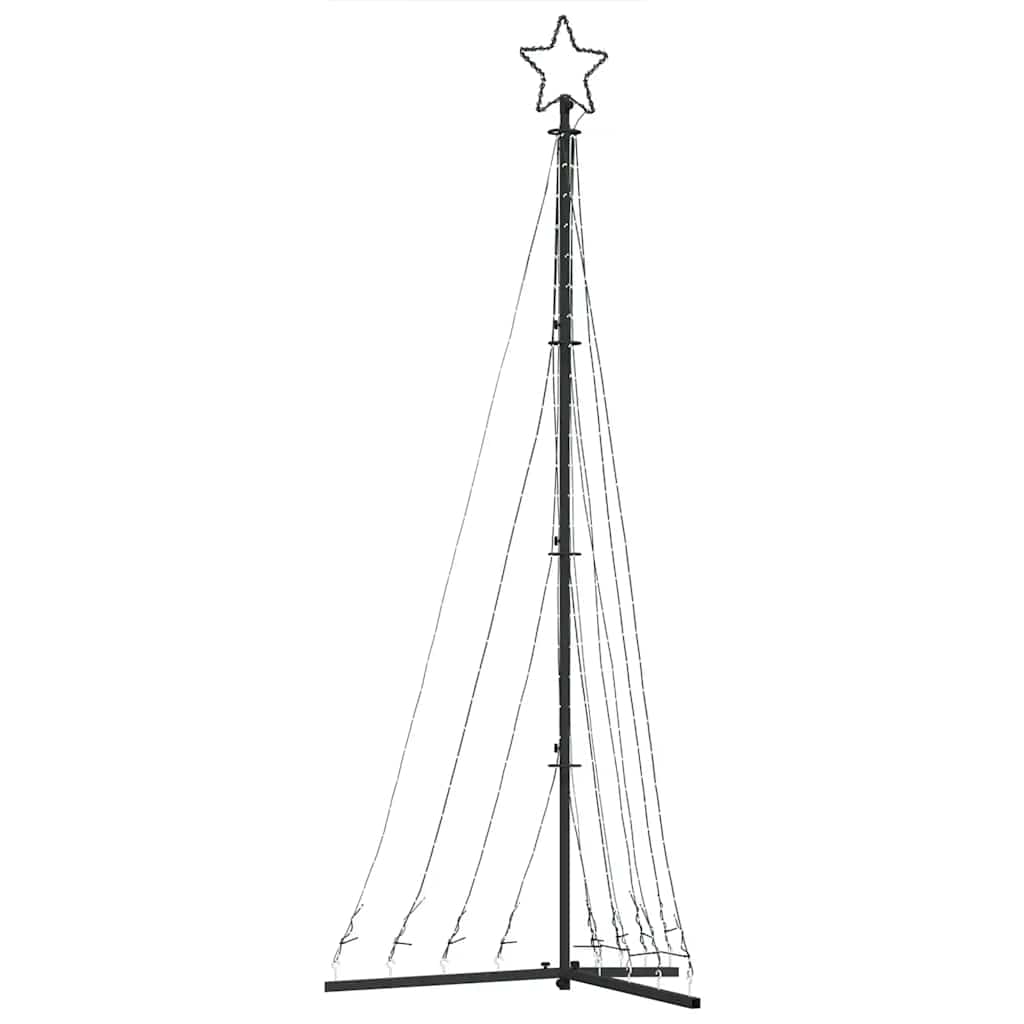 vidaXL Choinka LED 447 LED Zimna biel 250 cm