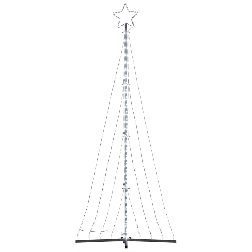 vidaXL Choinka LED 447 LED Zimna biel 250 cm