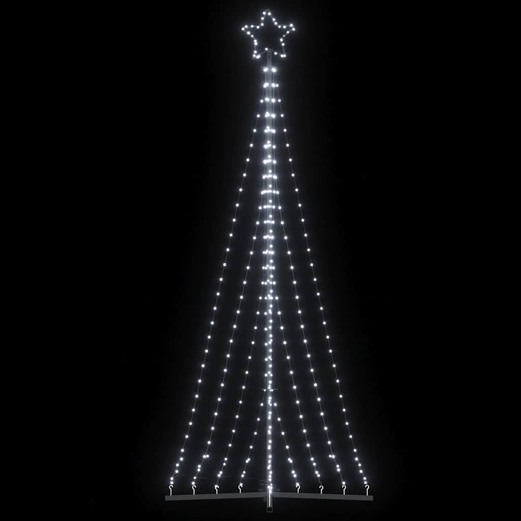 vidaXL Choinka LED 447 LED Zimna biel 250 cm