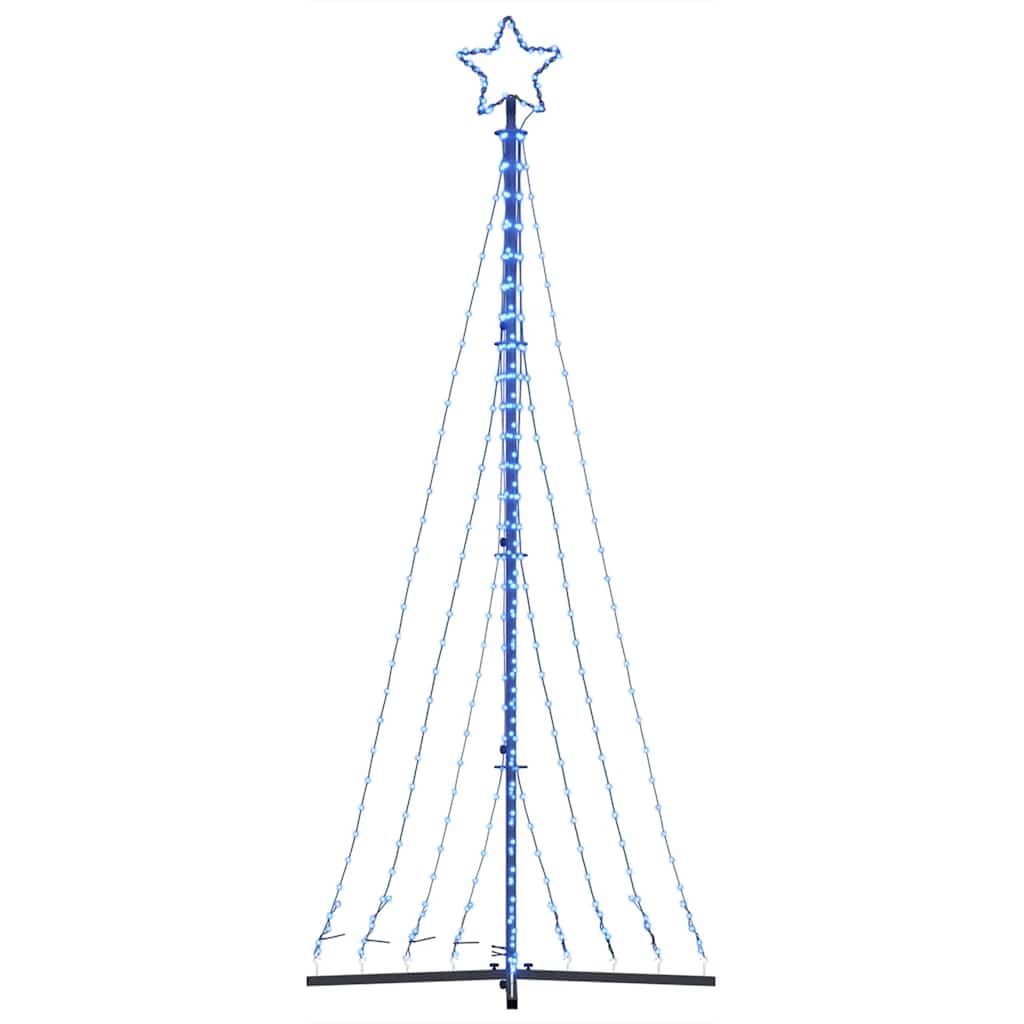 vidaXL Choinka LED 447 diod LED Niebieski 250 cm