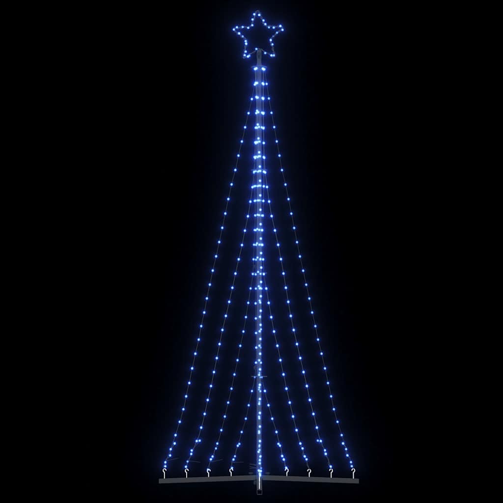 vidaXL Choinka LED 447 diod LED Niebieski 250 cm