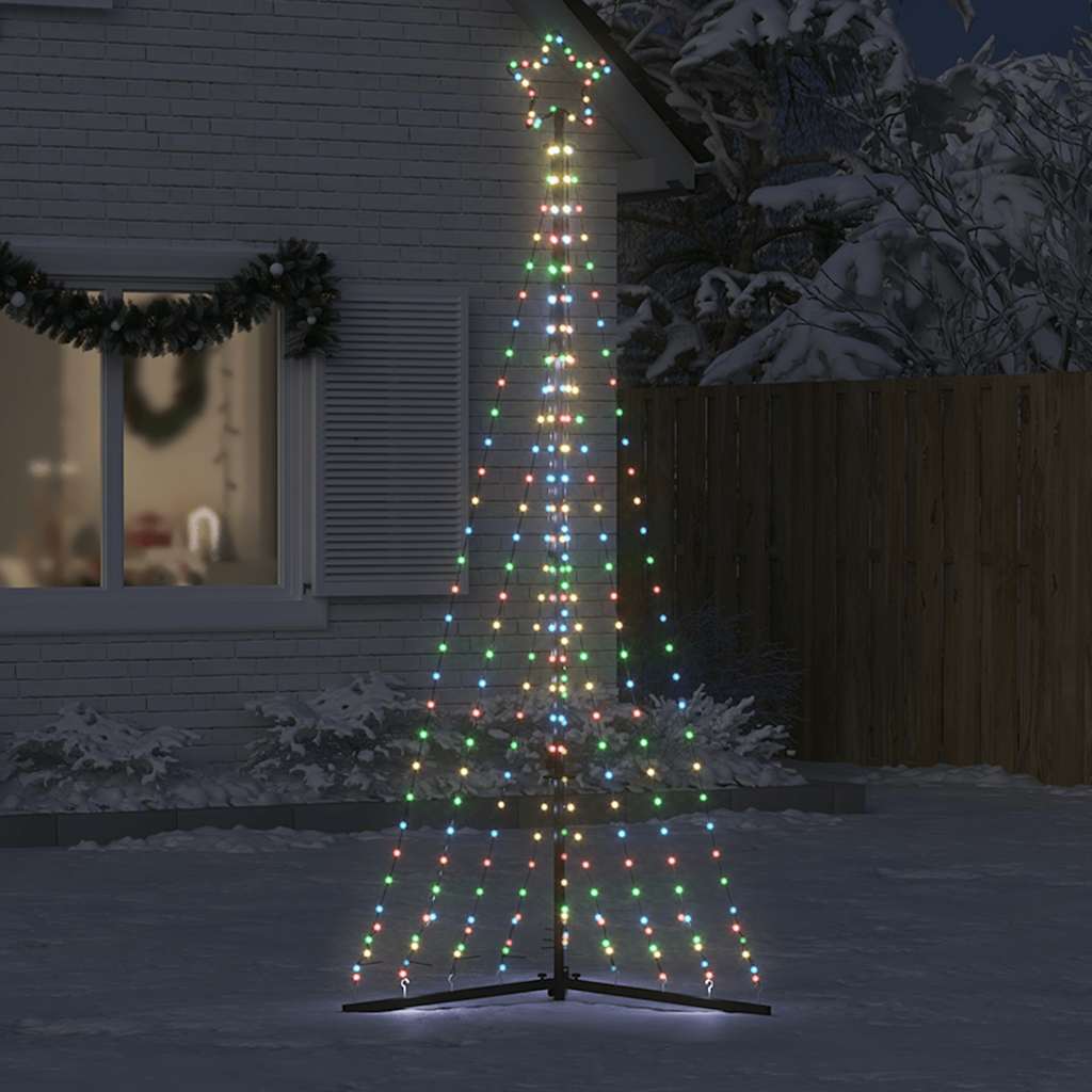 vidaXL Choinka LED 447 LED Kolorowa 250 cm