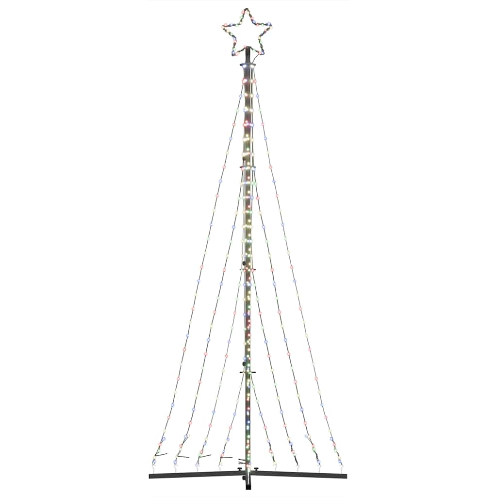 vidaXL Choinka LED 447 LED Kolorowa 250 cm