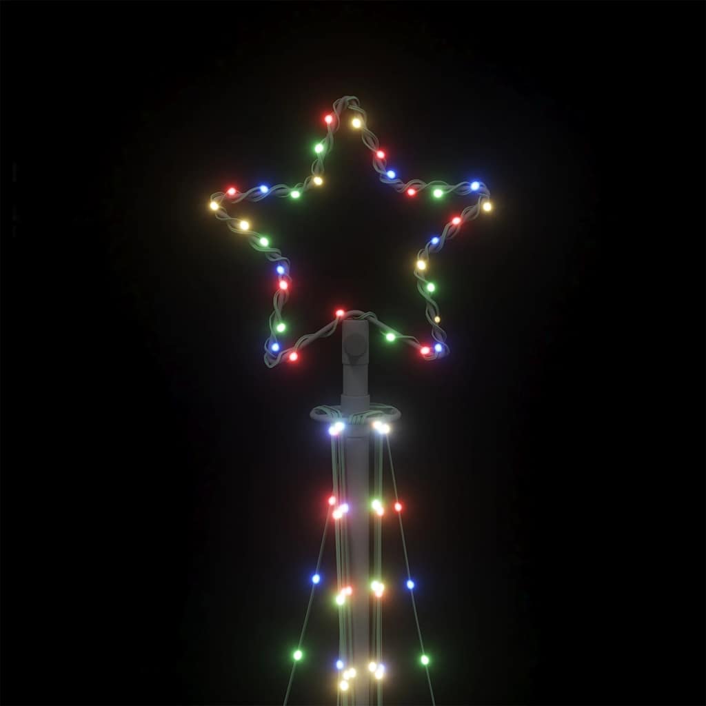 vidaXL Choinka LED 447 LED Kolorowa 250 cm