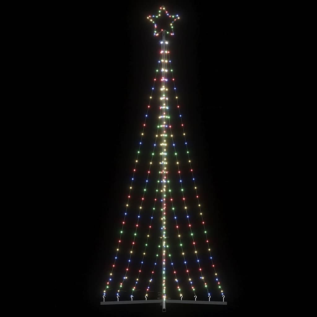 vidaXL Choinka LED 447 LED Kolorowa 250 cm