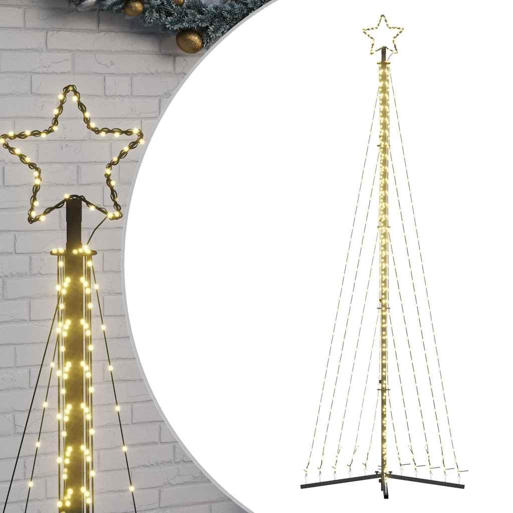vidaXL Choinka LED 495 LEDs Ciepła biel 300,5 cm