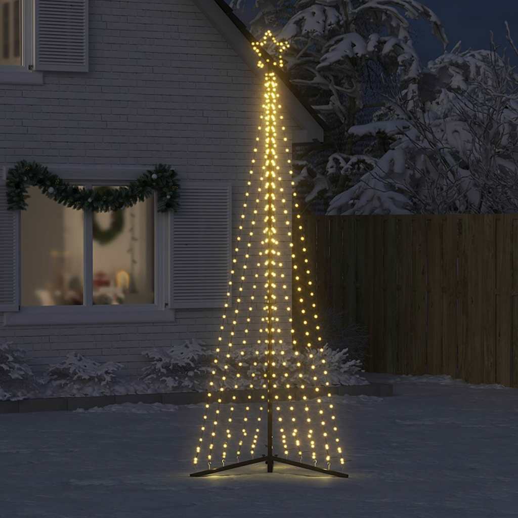 vidaXL Choinka LED 495 LEDs Ciepła biel 300,5 cm
