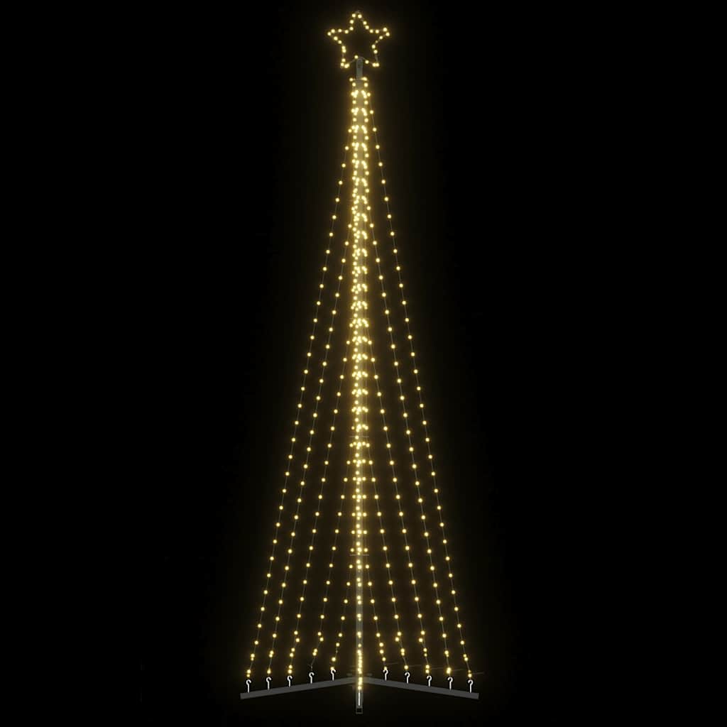 vidaXL Choinka LED 495 LEDs Ciepła biel 300,5 cm