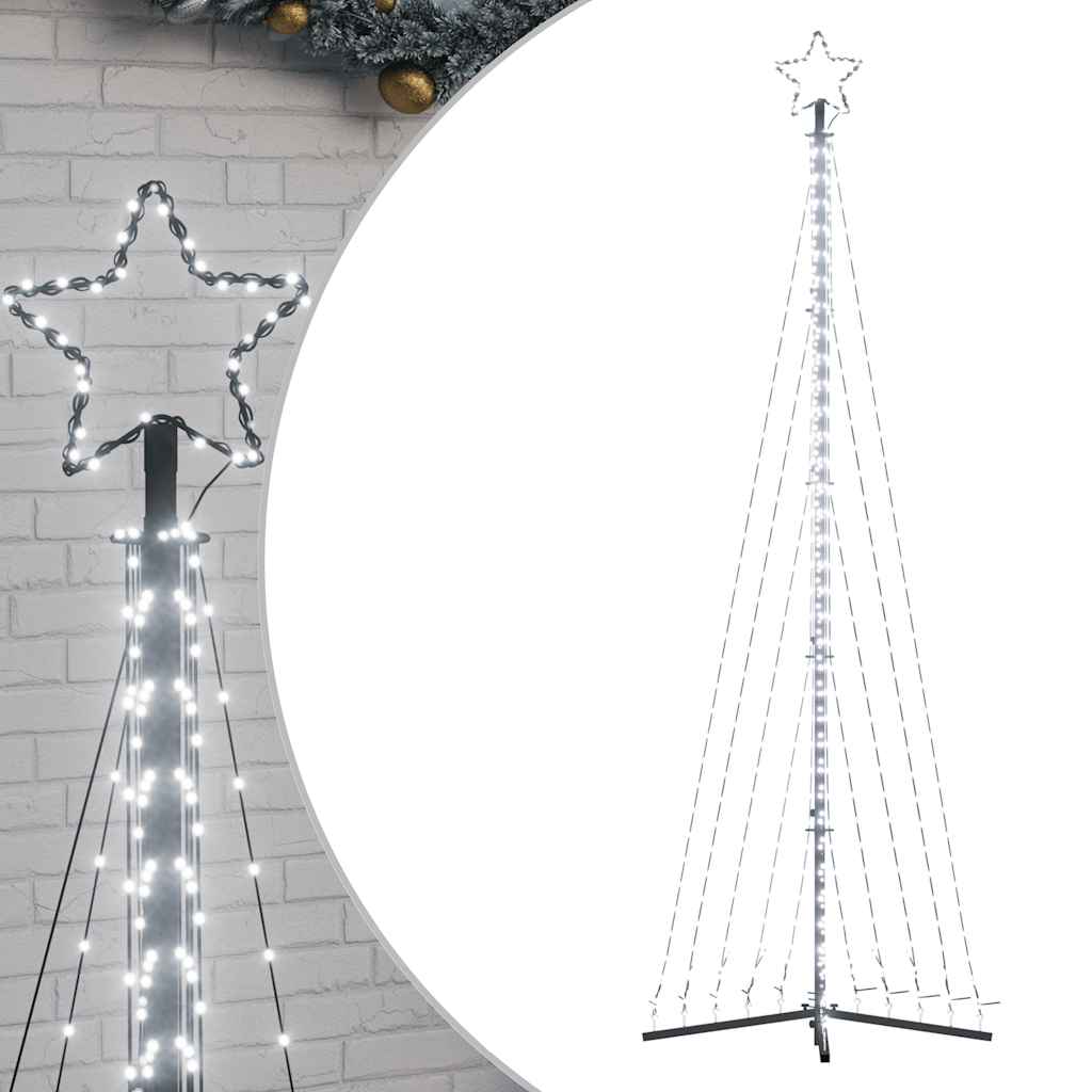 vidaXL Choinka LED 495 LED Zimna biel 300,5 cm