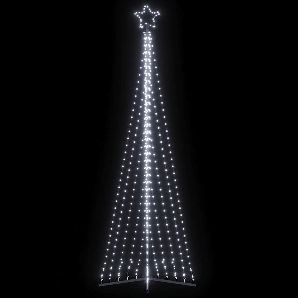 vidaXL Choinka LED 495 LED Zimna biel 300,5 cm