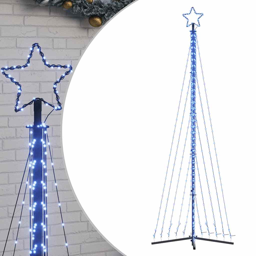 vidaXL Choinka LED 495 LED Niebieski 300,5 cm