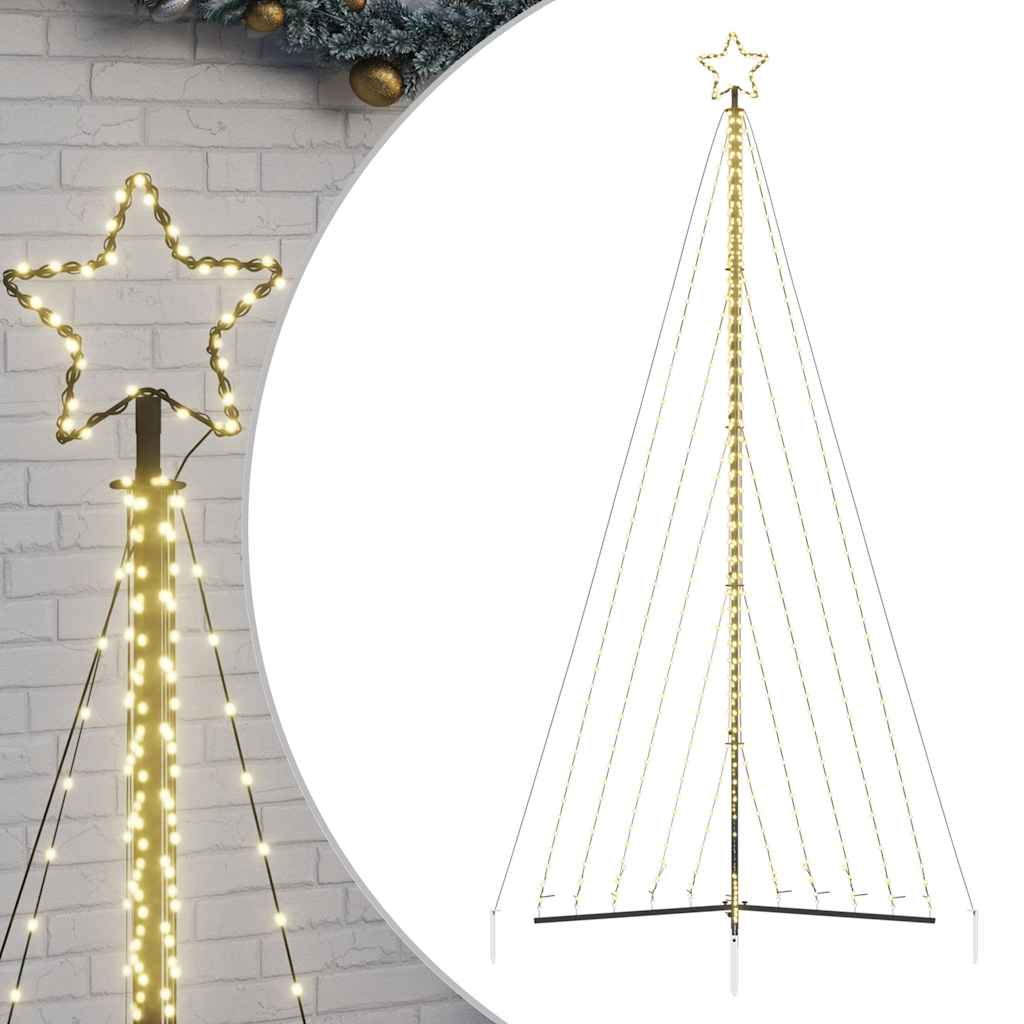 vidaXL Choinka LED 570 LEDs Ciepła biel 399 cm