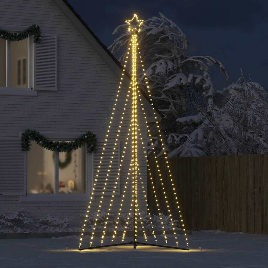 vidaXL Choinka LED 570 LEDs Ciepła biel 399 cm