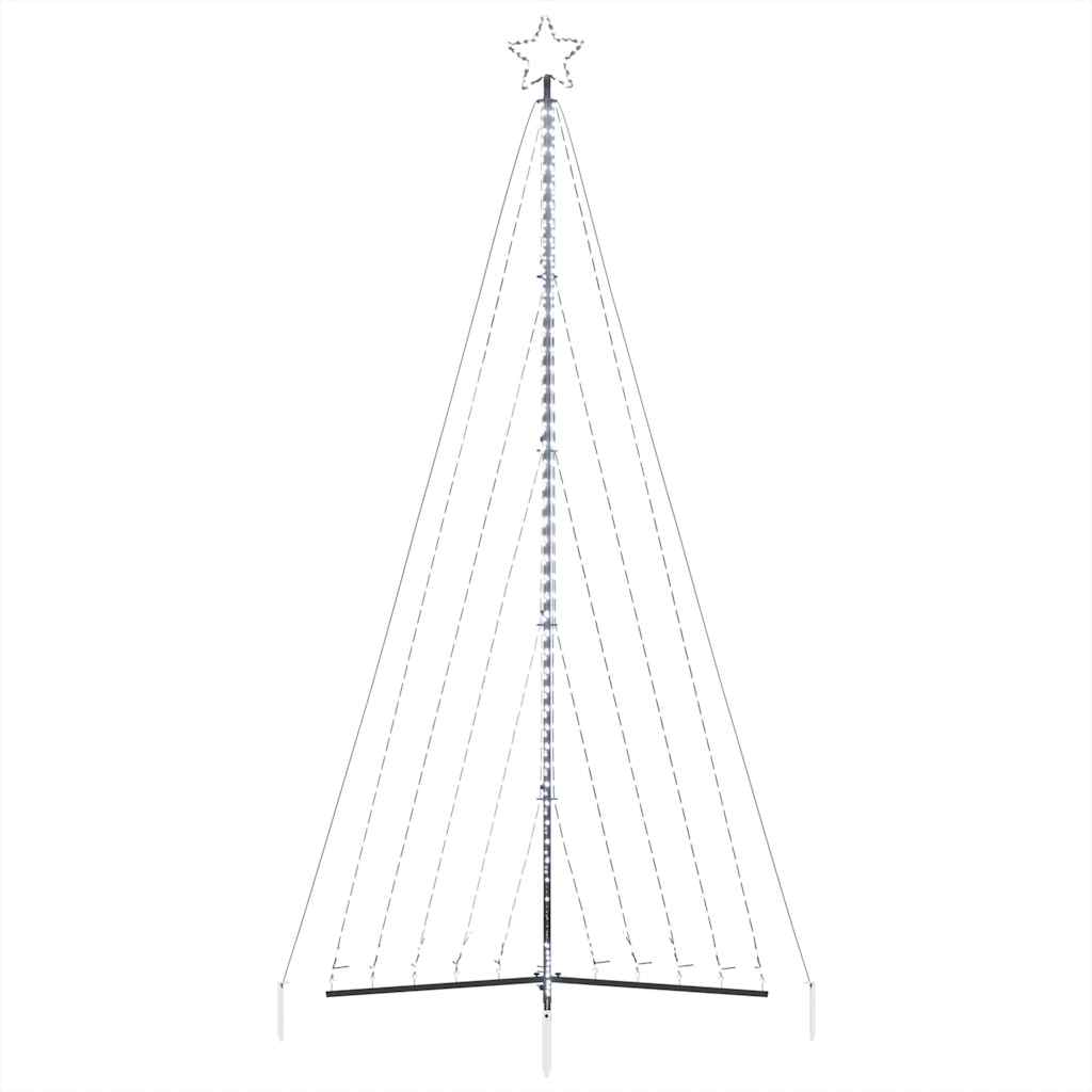 vidaXL Choinka LED 570 LED Zimna biel 399 cm