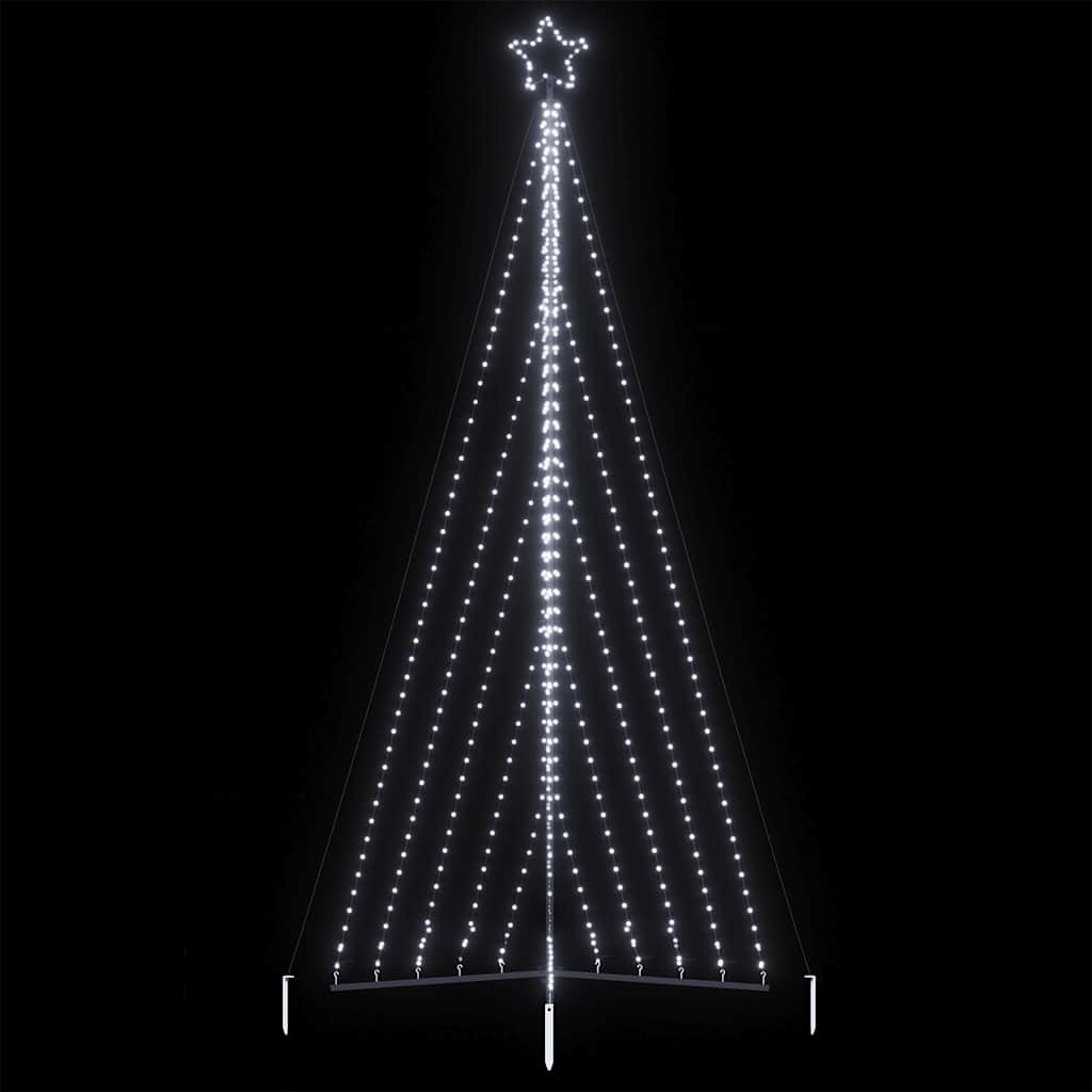 vidaXL Choinka LED 570 LED Zimna biel 399 cm