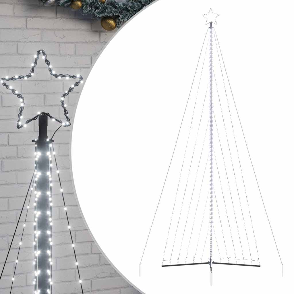 vidaXL Choinka LED 789 LED Zimna biel 476 cm
