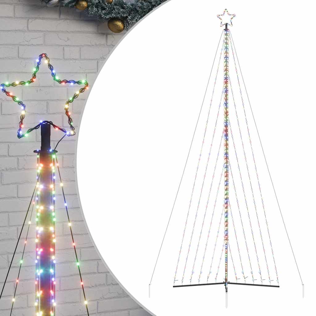 vidaXL Choinka LED 789 LED Kolorowa 476 cm
